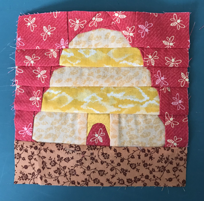Paper pieced bee hive www.dlstewart.com